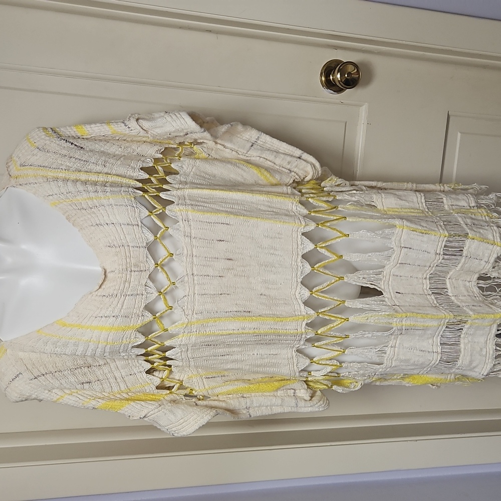 Free People Knit Sweater Coverup Top amazing !!
